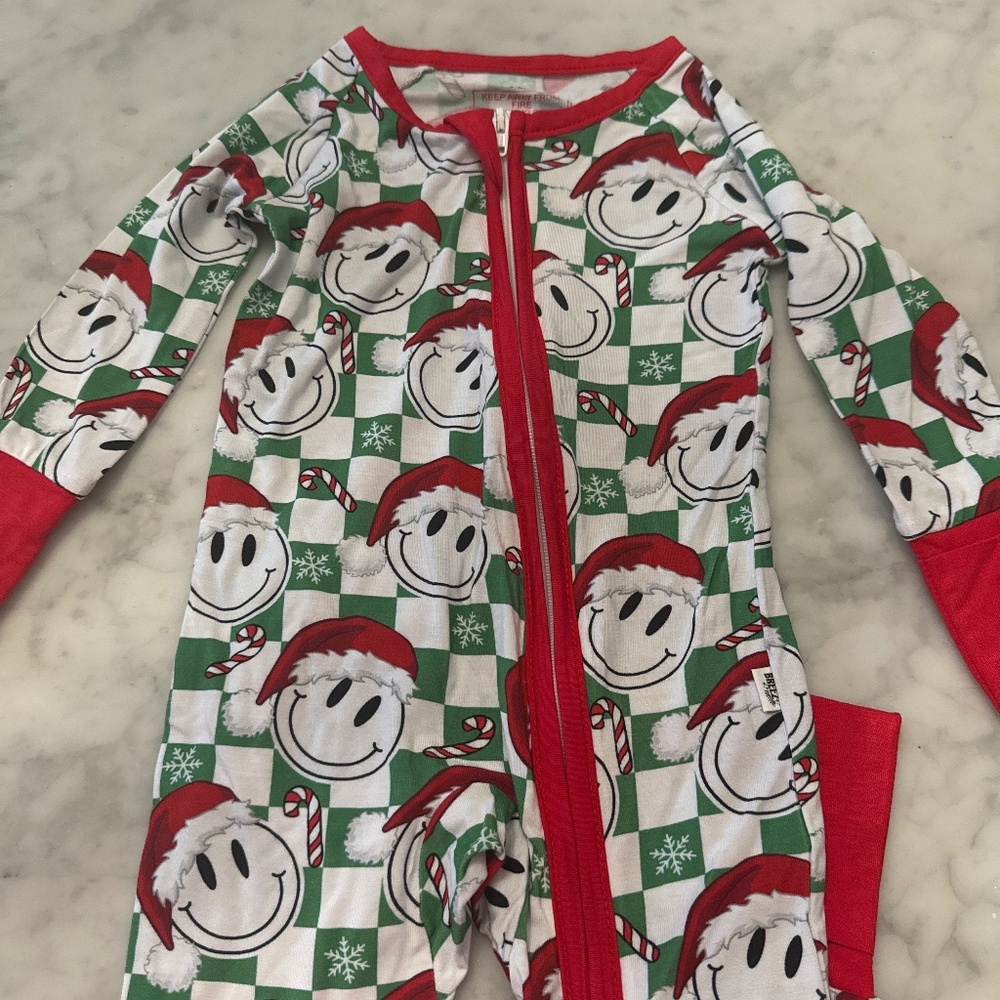Christmas bamboo footie